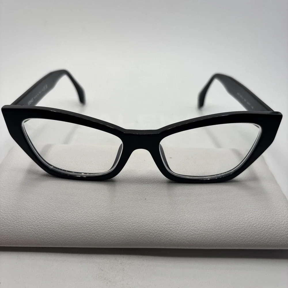 Versace Eyeglasses Frames MOD.3373-U GB1 Shiny Black Cat Eye 54-17-140mm #455